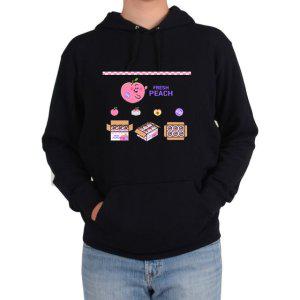 후드티 복숭아 과일과게 농산물시장 천도복숭아그림 다양한 색상 사이즈