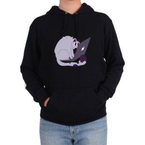 후드티 노트북 고양이 Cat Notebook 화면속이 비친그림 다양한 색상 사이즈