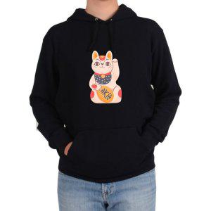 후드티 일본 고양이 인형 소품 마네키네코 복고양이그림 다양한 색상 사이즈