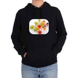 후드티 과일꼬치 막대과일 알록달록 달콤한 마시멜로그림 다양한 색상 사이즈