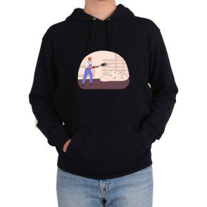 후드티 공사장 일용직 건설현장 시멘트배합 시공현장그림 다양한 색상 사이즈