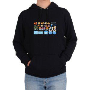 후드티 열대어 어항디자인 산호모형그림 다양한 색상 사이즈