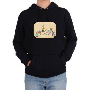 후드티 민속놀이 팽이치기 명절그림 다양한 색상 사이즈