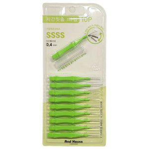 임플란트 치이사이 이물질 치간칫솔 10P SSSS 0.4mm