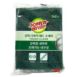 기름때 강력 세척 오래가는 뛰어난 내구성 수세미 5입