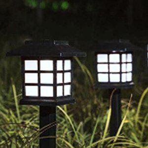 태양광 잔디등 2P 백색 문주등 화단 LED 조경