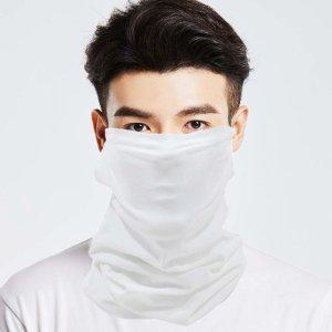 귀걸이형 쿨워머 화이트 여름 스카프 쿨링원단 넥워머