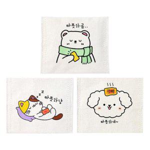 따뜻 캐릭터 핫팩 주머니 (핫팩150g 12개)