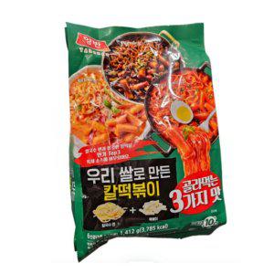 양반 어쏘티드 칼떡볶이 3가지맛 오리지널/로제/짜장
