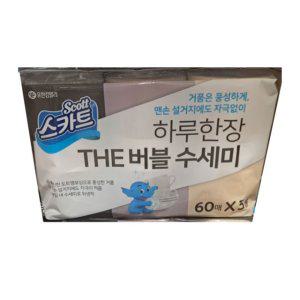 스카트 하루한장 더버블수세미 60매X3롤(20cmX22cm)