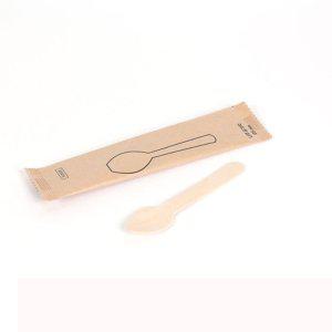 수저 나무스푼 9.5cm 포장 200개 개별