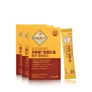 헬씨허그 프리미엄 골드 카무트 브랜드 밀 함유 발효효소(3g x 30포 x 3박스)