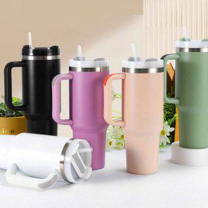 304스텐 텀블러 얼음 안녹는 대용량 1200ML 텀블러 손잡이 템블러 물병 보냉병