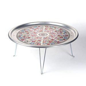 레트로술상 밥상 옛날 교자상 찻상 술상 다과상 양은 56CM