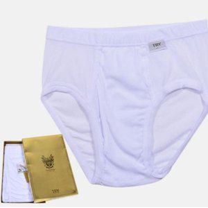 백수팬티 트라이 편안한 삼각팬티 노블라인 면 100 남성 수