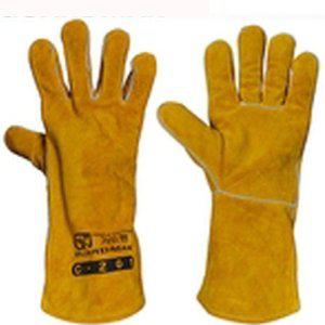 착용감 고열 안전가죽장갑 손목보호 용접작업 옐로우색상