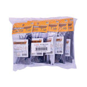 장군사 케이블타이(소)100mm(혼합)150P대봉투-10개