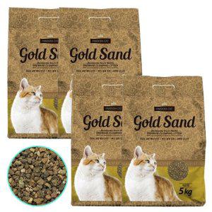 고양이 천연 벤토나이트 모래 레몬향 5kg 4P 화장실