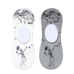 남성 특이한 해골이 프린트 발목양말 국산양말