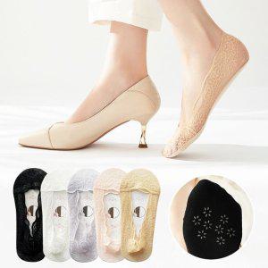 여름양말 발편한양말 여성양말 레이스 US 쿠션