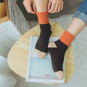 여성용 수면양말 삭스 투톤컬러 여성양말 패션