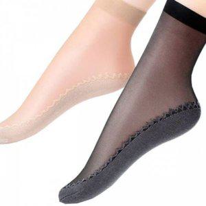 양말 여성용 미끄럼방지 스타킹 발목 단목 망사