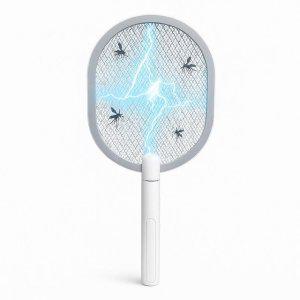 해충킬러 이지 전기모기채 충전식 해충퇴치 라켓 강력 LED 배터리포함