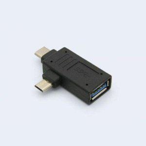 핸드폰 USB 3.0 젠더 C타입 5핀 변환 젠더 F형