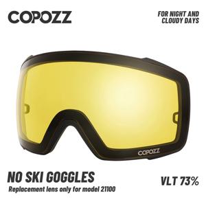 COPOZZ-비 편광 교체 스키 고글 렌즈, 모델 21100 스키 안경 스노우 고글 안경 렌즈 (렌즈 전용)