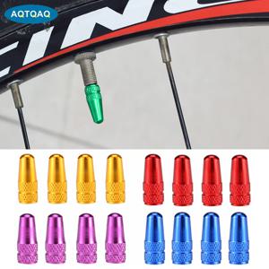 4 개/대 레인보우 컬러 자전거 타이어 밸브 캡 밸브 용 알루미늄 캡 프랑스어 밸브 캡 Presta 자전거 타이어 모자 MTB 액세서리 New