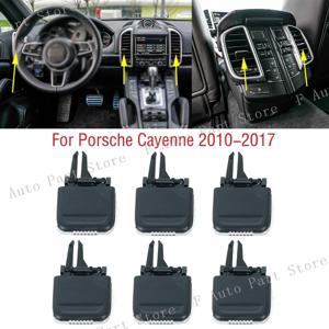 포르쉐 카이엔 2010-2017 자동차 앞 대시 보드 후면 에어컨 콘센트 A/C 에어 컨디셔닝 벤트 탭 클립 선택