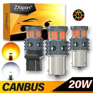 2x Led 조명 P21W 하이퍼 플래시 없음 1156 BA15S BAU15S PY21W T20 7440 전구 자동차 튜닝 Canbus 회전 신호 램프 호박색 오류 무료 Led