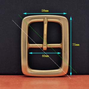 96g 무거운 가죽 공예 솔리드 브래스 버클 센터 바 버클 남성용 벨트 버클 40mm 가죽 금속 버클 액세서리