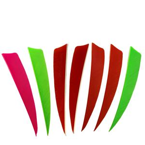 50 Pcs 4 인치 오른쪽 날개 터키 깃털 방패 컷 양궁 DIY 양궁 슈팅 Fletches 양궁 액세서리