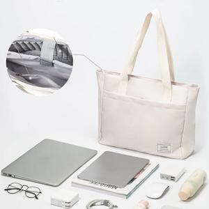 충격 방지 캔버스 여성용 노트북 토트 백 Macbook Air Pro 용 14 인치 Huawei Dell ASUS Acer XiaoMi HP 노트북 핸드백 서류 가방