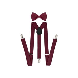 뜨거운 판매 멜빵 Bowtie 세트 남성 여성 소년 파티 결혼식 Y 백 셔츠 교정기 나비 벨트 나비 넥타이 정장 액세서리 선물