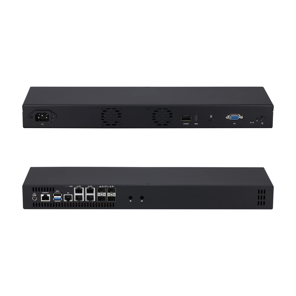 Qotom 방화벽 홈 라우터, 1U 랙 마운트 SFP + 10GB/SFP 1GB /2.5G / I225 2.5GB LAN, C3558R, C3758, C3758R, Pfsense, 무료 배송