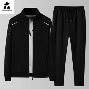 2024 봄 가을 운동복 남성용 운동복 바지 세트 두 조각 검은 Tracksuit 힙합 streetwear 러닝 스포츠 의류