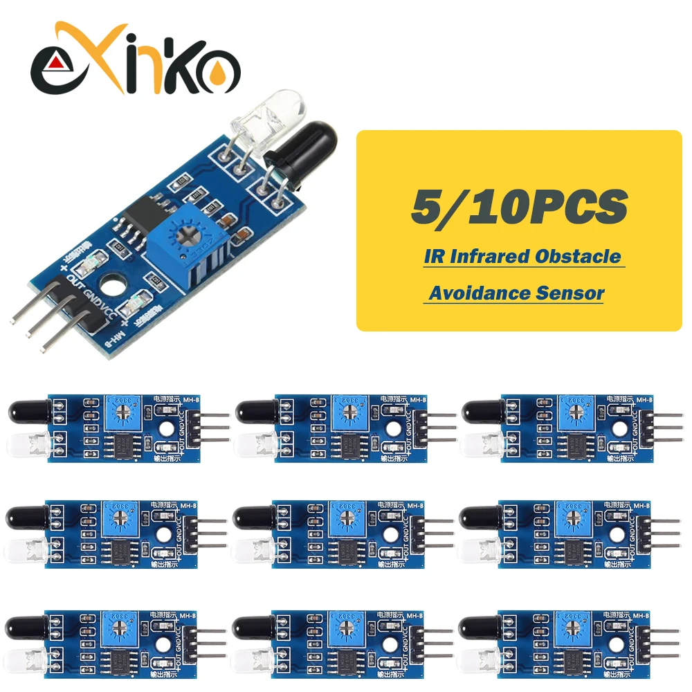 Arduino Diy 스마트 자동차 로봇 반사 광전 3PIN 용 5/10pcs IR 적외선 장애물 회피 센서 모듈