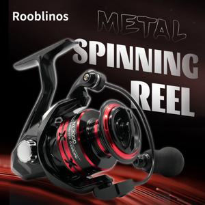 ROOBLINOS HHNX 낚시 릴 5.2:1 1000-7000 최대 드래그 9KG 스피닝 릴 금속 스풀 릴 드래그 낚시 릴, 낚시 액세서리