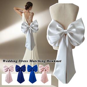 30cm 대형 Bowknot 웨딩 드레스 커버 다시 리본 우아한 신부 드레스 파티 가운 장식 핀 사진 소품과 큰 Bowknot