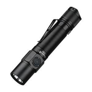 Trustfire T10R 전술 손전등, 1800 루멘, 강력한 C 타입 USB 충전식 18650, LED 충전식 육군 군사 전술 램프