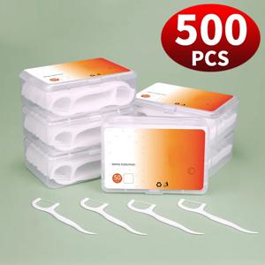 500/250/50PCS - 부드러운 치실 막대 - 치간 틈과 구강 관리 청소