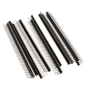 직각 단일 행 수 R/A 40 핀 헤더, 포지티브 PCB 보드 커넥터 핀헤더, 10 개/로트, 2.54mm, 1*40 p, 90 도