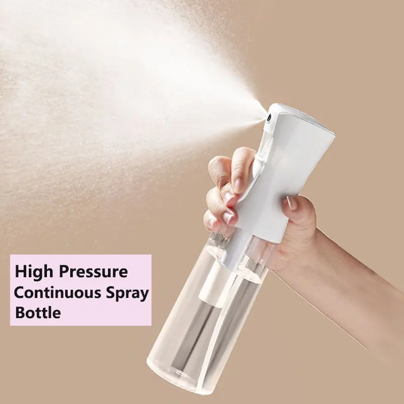 200ml/300ml/500ml 고압 연속 스프레이 병 헤어 케어 메이크업 물 보충 스프레이 병 프레스 안개 스프레이 병
