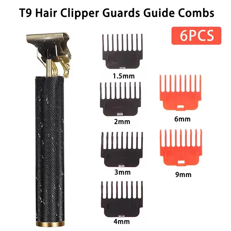 T9 헤어 클리퍼 가드 가이드 빗 트리머 커팅 가이드 스타일링 도구 부착 호환 1.5mm 2mm 3mm 4mm 6mm 9mm