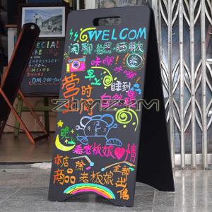양면 칠판 바닥 스탠딩 상점 상업 광고 빌보드 바, 커피숍 이동식 디스플레이 보드, 1 개