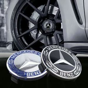 자동차 휠 센터 허브 캡 커버, 메르세데스 벤츠 B/C/E/S 클래스 A 클래스 C200L GLC GLK CLA 액세서리, 75mm, 4 개