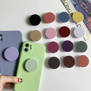 라운드 손가락 그립 Tok 핸드폰 홀더 접이식 확장 전화 스탠드 iPhone 용 모바일 액세서리 Huawei Xiaomi 손가락 브래킷