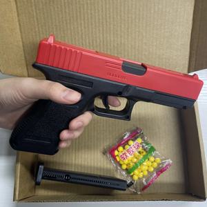 고품질 소프트 총알 공기총 수동 G17 글록 장난감 총 하부 잡지 레이저 야외 스포츠 CS 게임 무기 어린이 선물